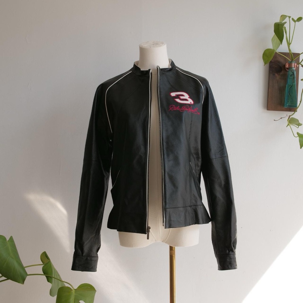Wilson's Leather Nascar Dave Earnhardt Moto Leather  Biker Jacke